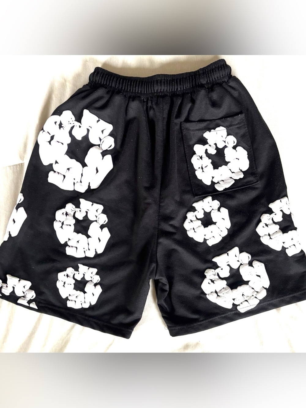 TWO PAIR Denim Tears Men's Athletic Shorts - Black & Navy - Picture 6 of 12